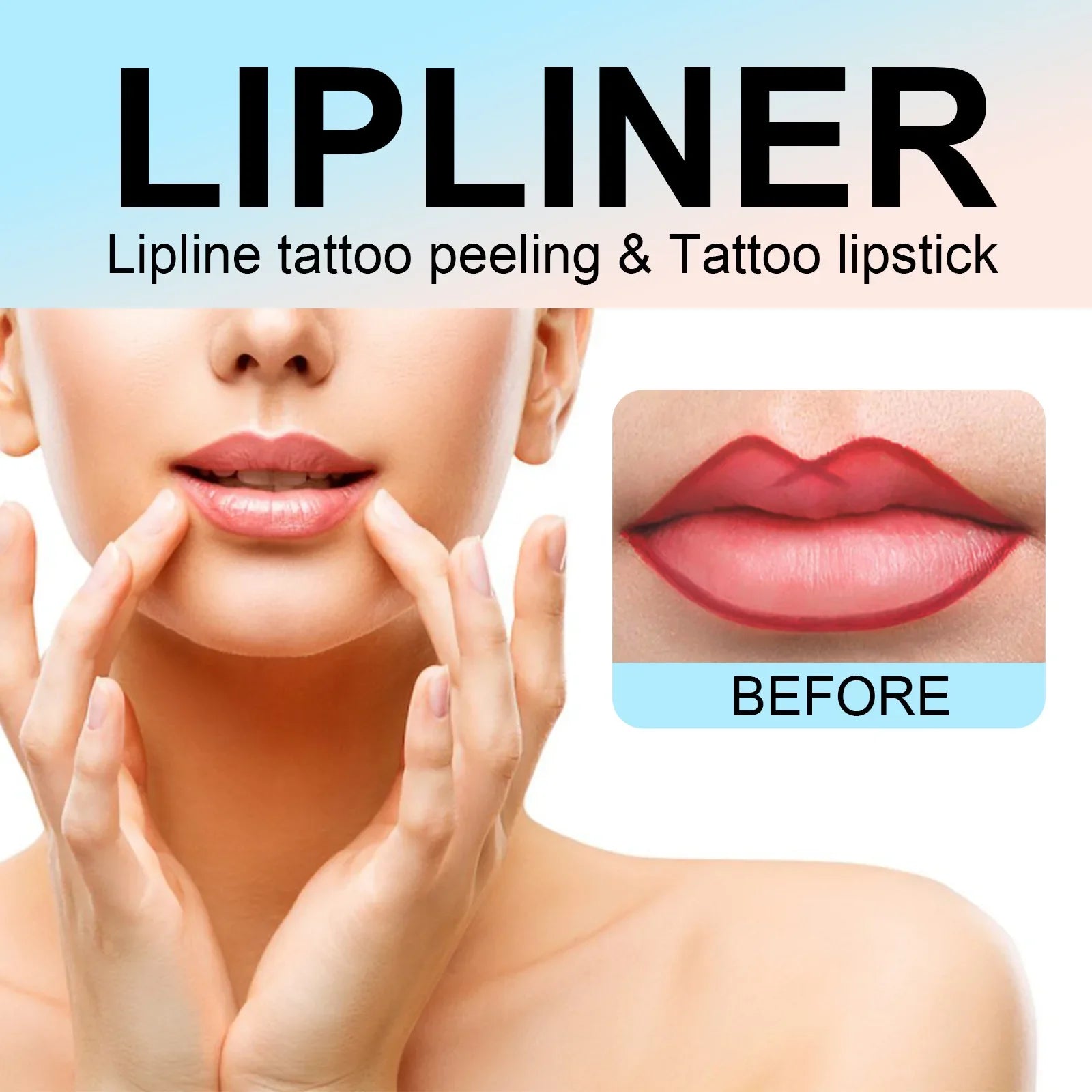 3 Colors Peel off Lip Liner Tattoo Waterproof Long Lasting Matte Non-Stick Cup Lip Tint Sexy Red Contour Lips Make up Cosmetics